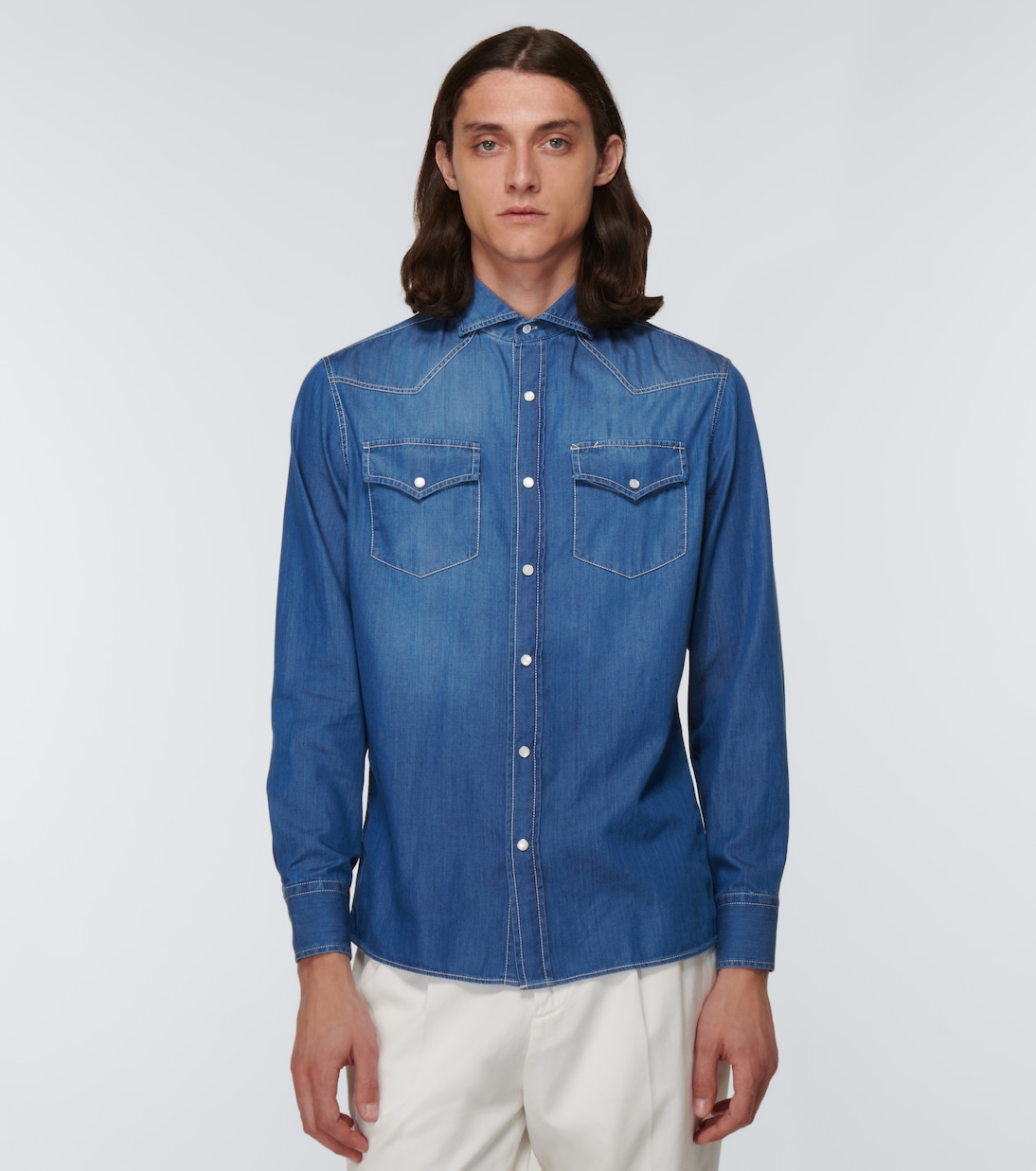 Camisa western de denim | Brunello Cucinelli