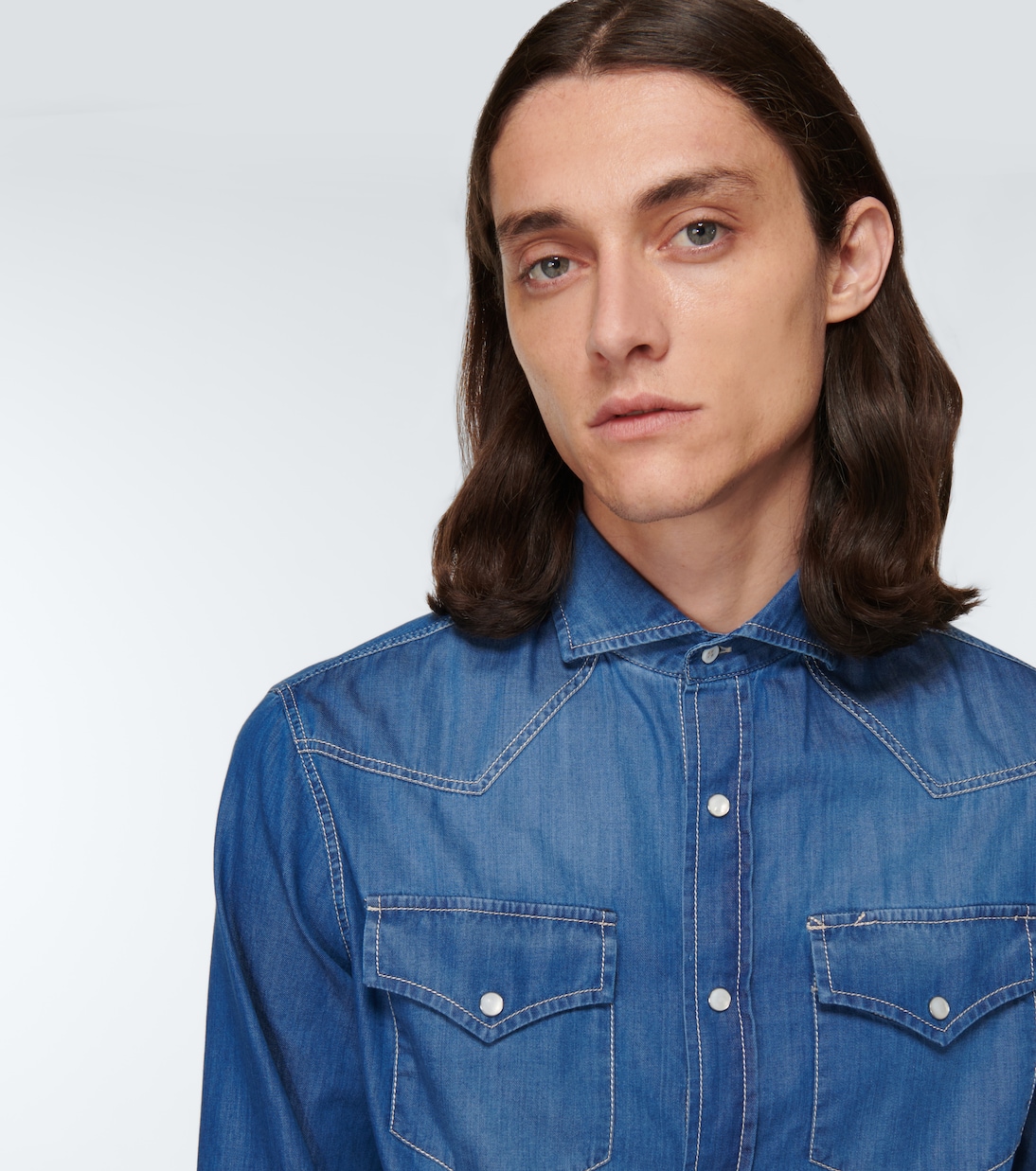 Camisa western de denim | Brunello Cucinelli