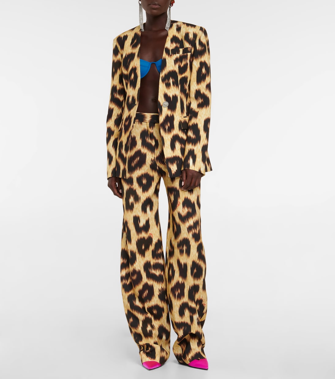 High-rise leopard-print pants | The Attico