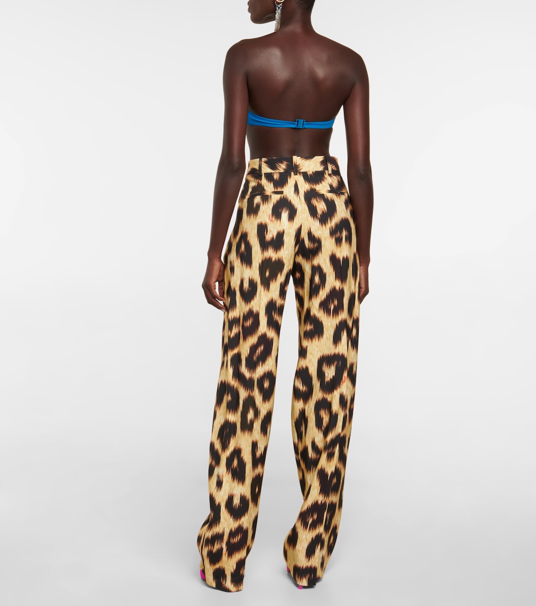 High-rise leopard-print pants | The Attico