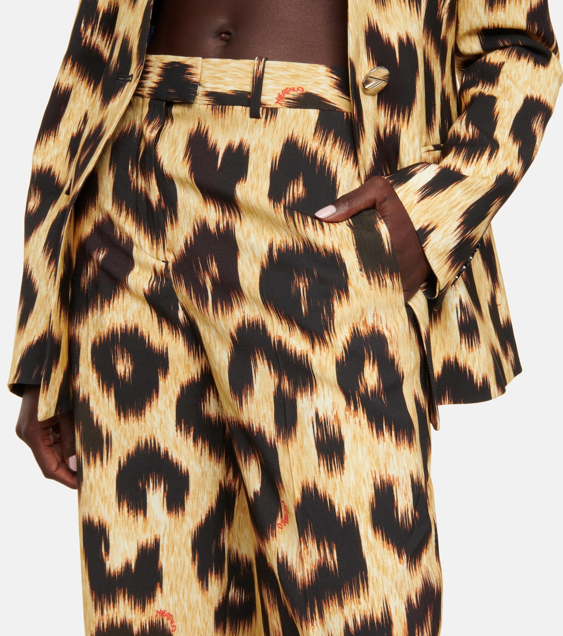 High-rise leopard-print pants | The Attico