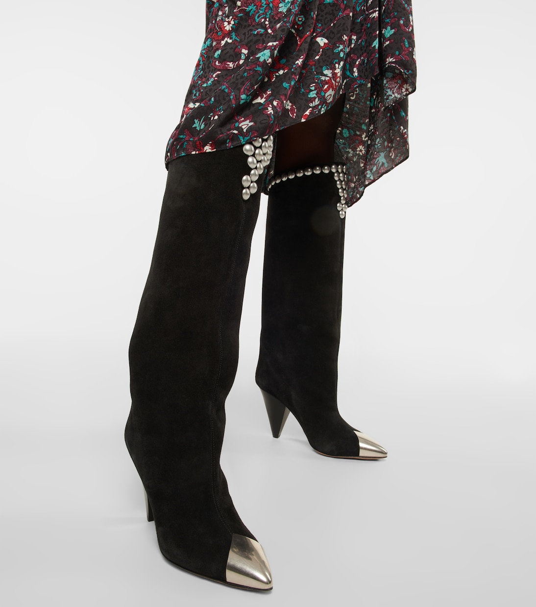 Botas altas de ante con aplicaciones | Isabel Marant