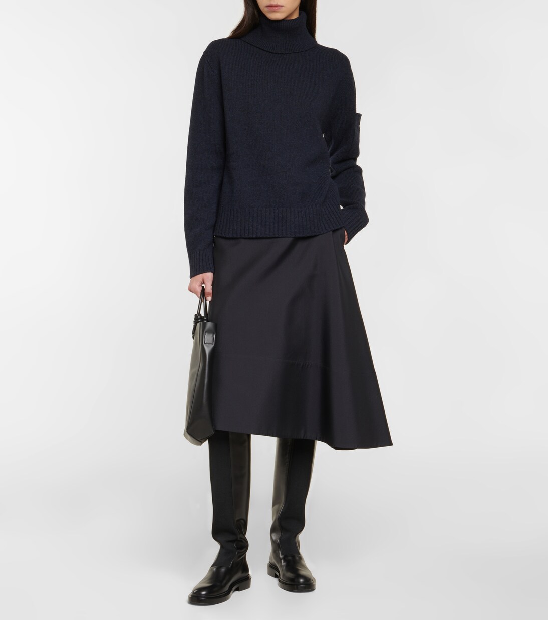 Botas Chelsea altas de piel | Jil Sander