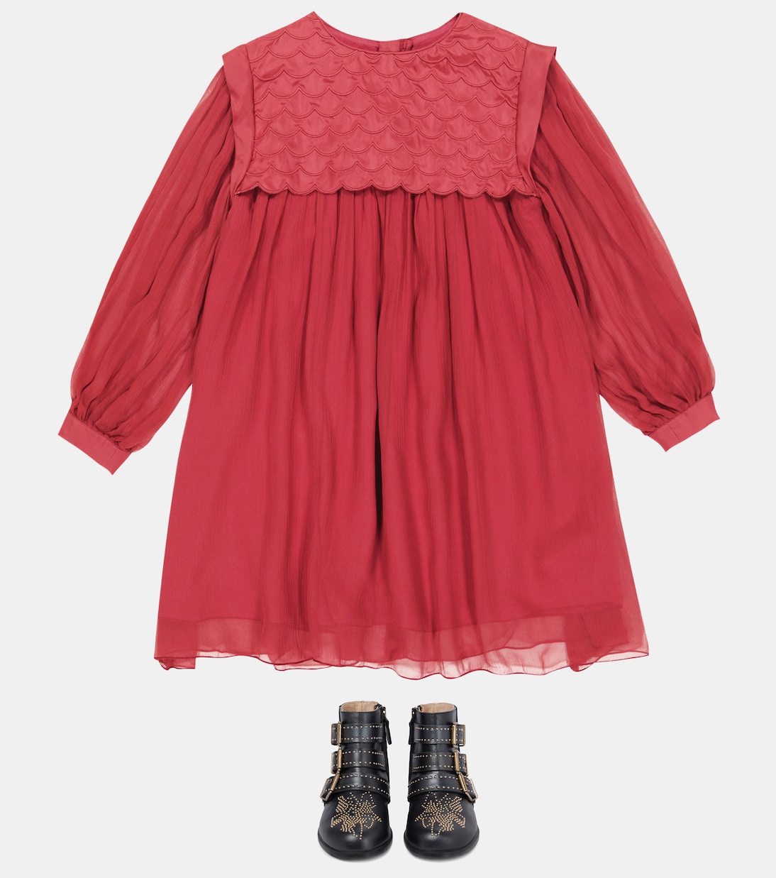 Kleid aus Seide | Chloé Kids