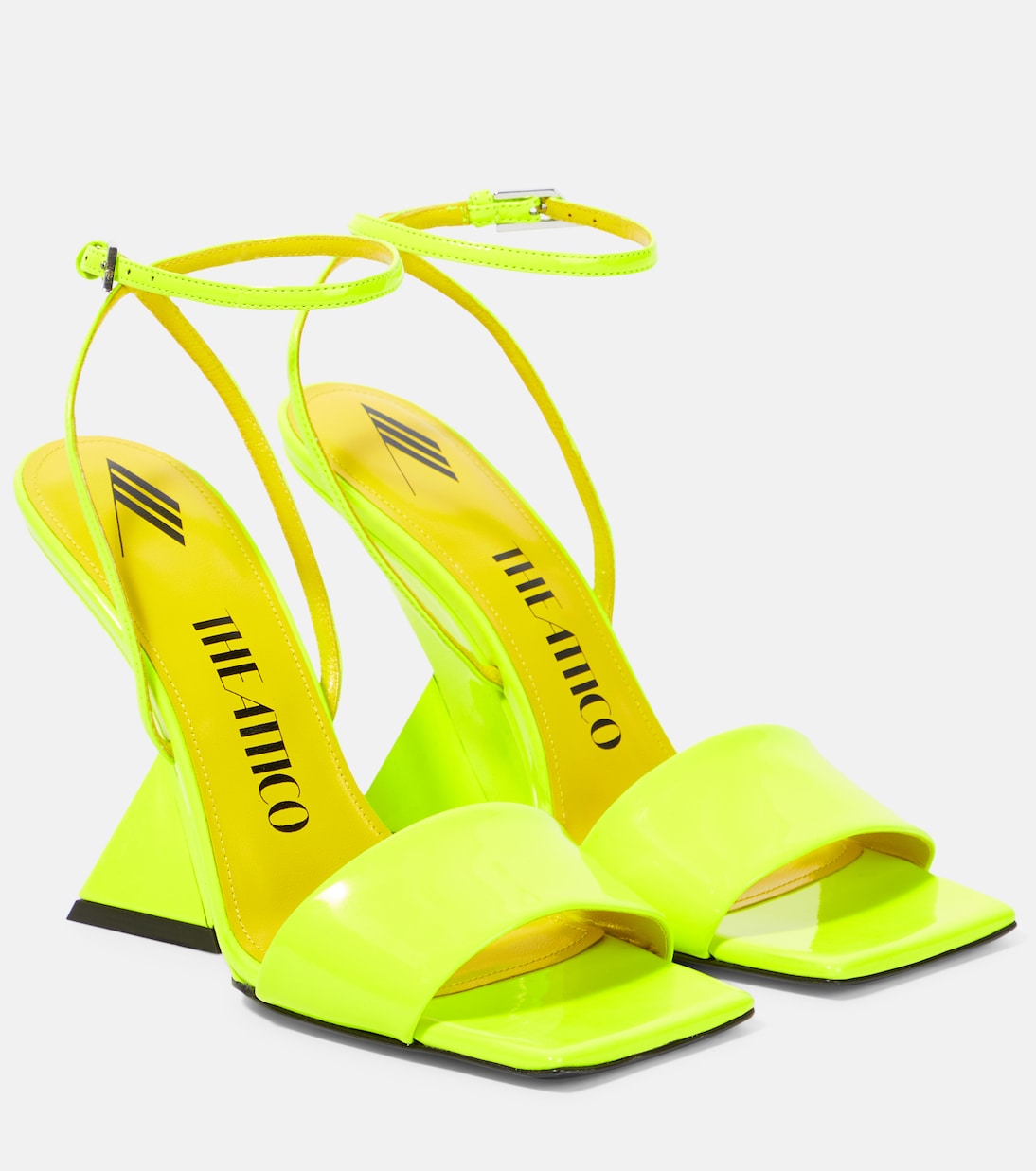 Cheope wedge sandals in yellow The Attico Mytheresa