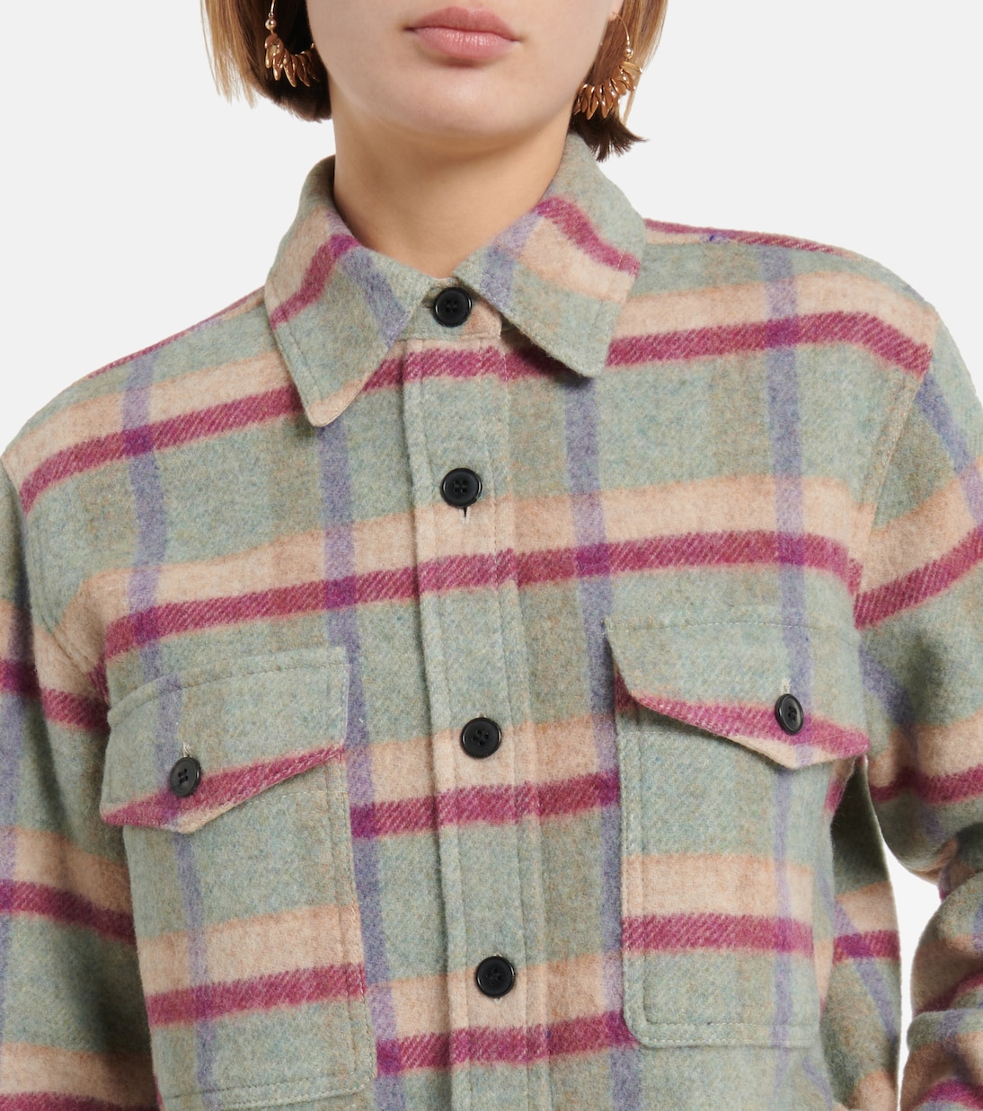 Faxon wool-blend shirt jacket | Marant Etoile