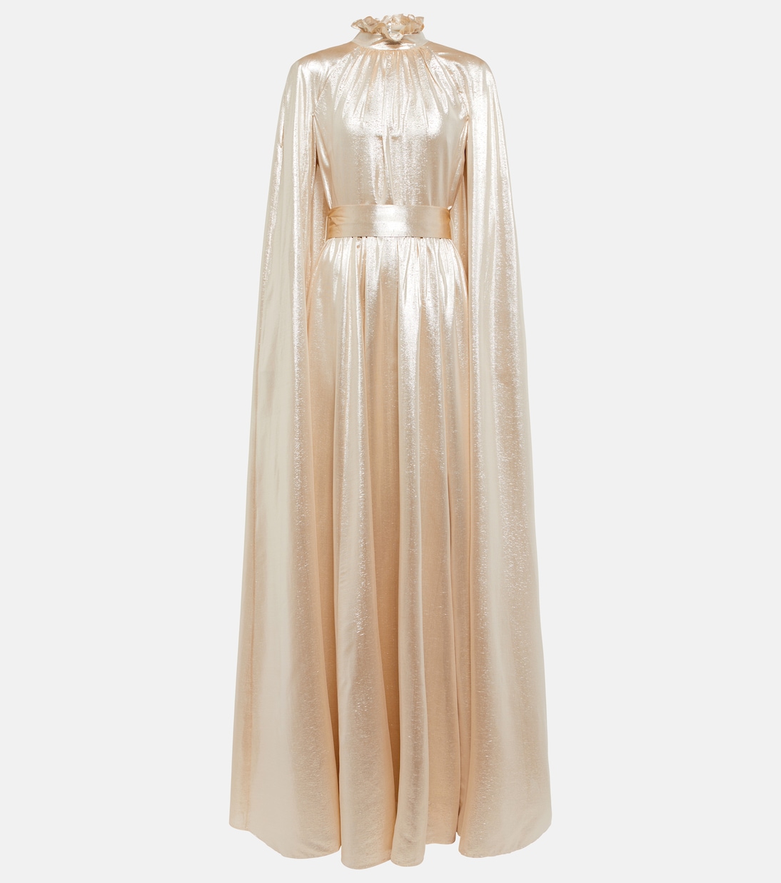 Macie lamé cape gown | Erdem