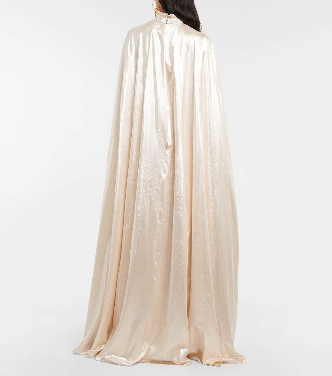 Macie lamé cape gown | Erdem
