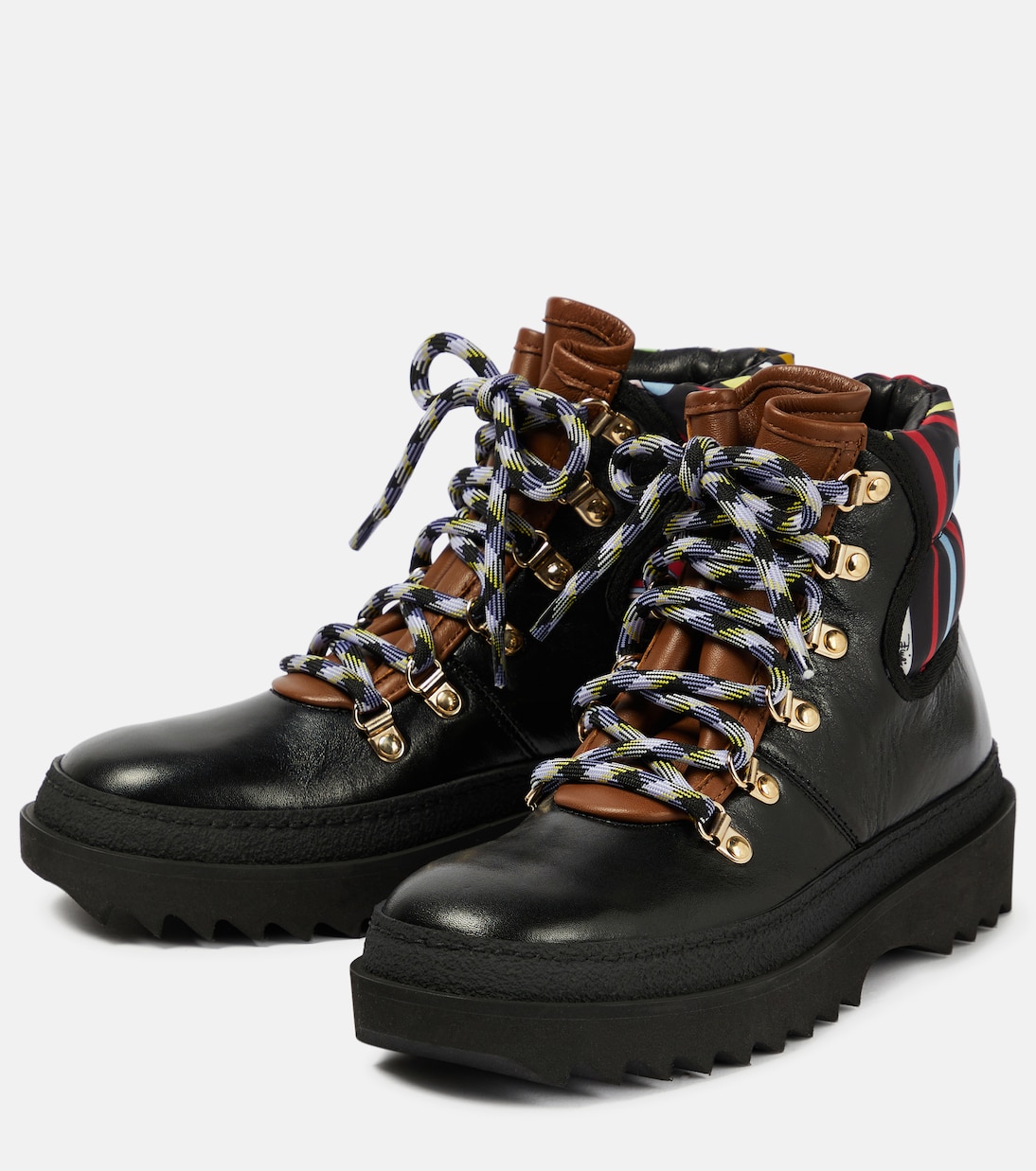 x Fusalp printed leather ankle boots | Pucci