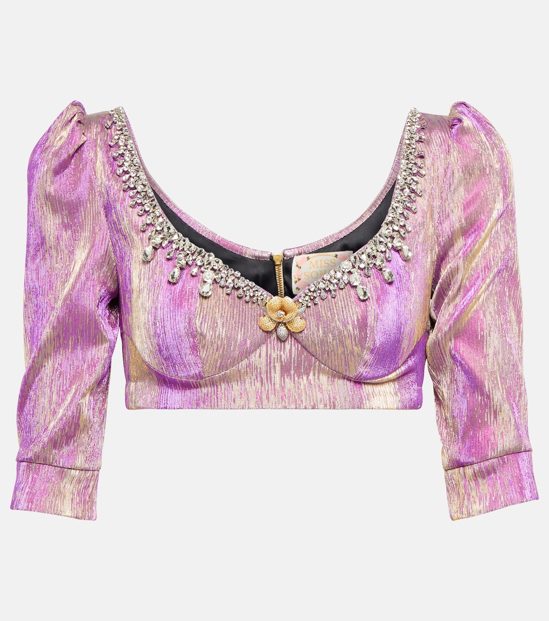 Embellished crop top | Miss Sohee