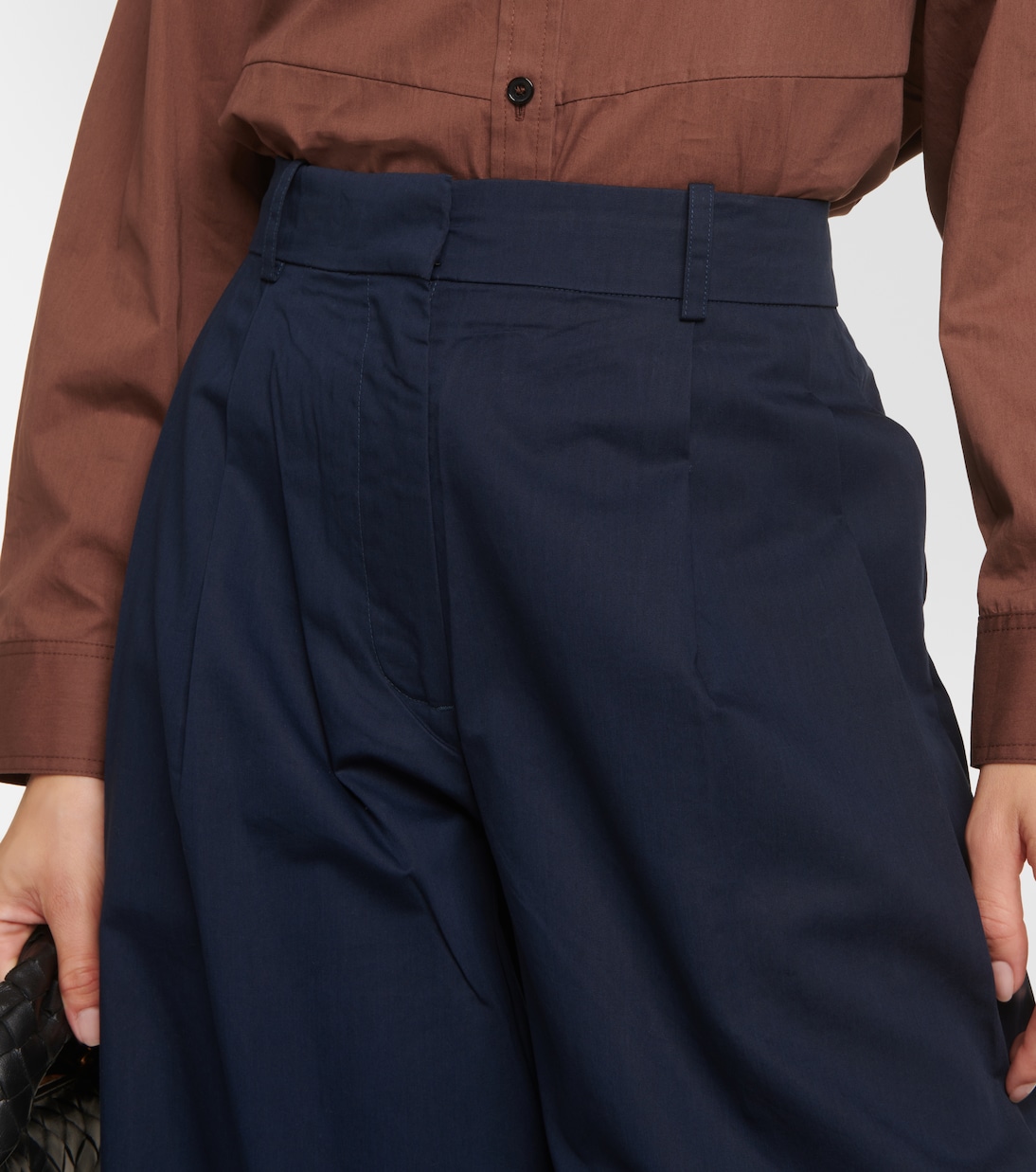 Pantalon ample en coton et soie | CO