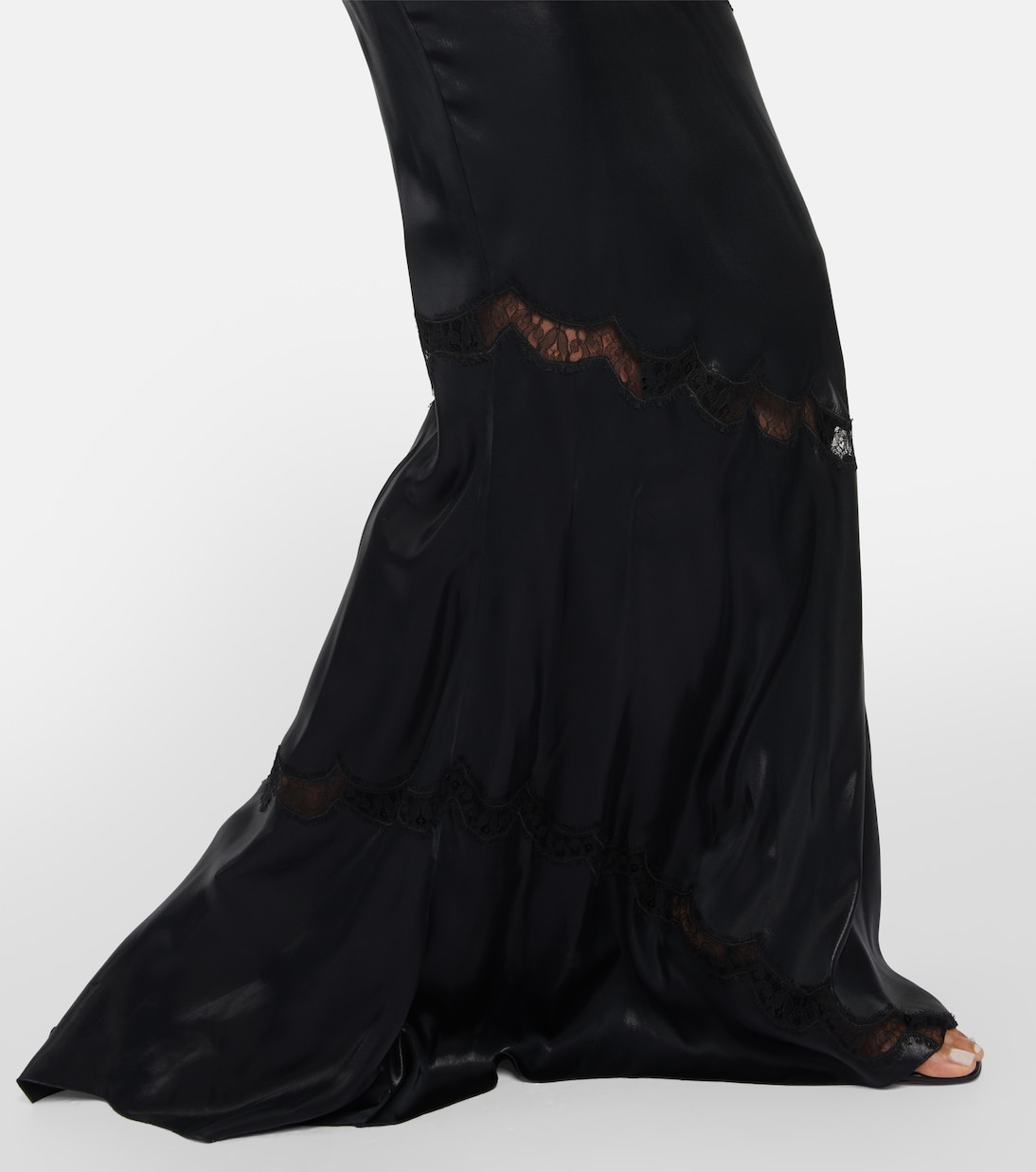 Maxikleid aus Lederimitat | Alessandra Rich