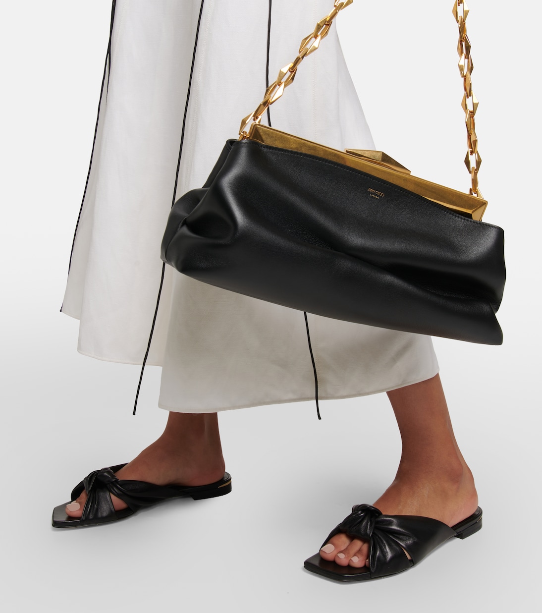 Pantoletten Avenue aus Leder | Jimmy Choo