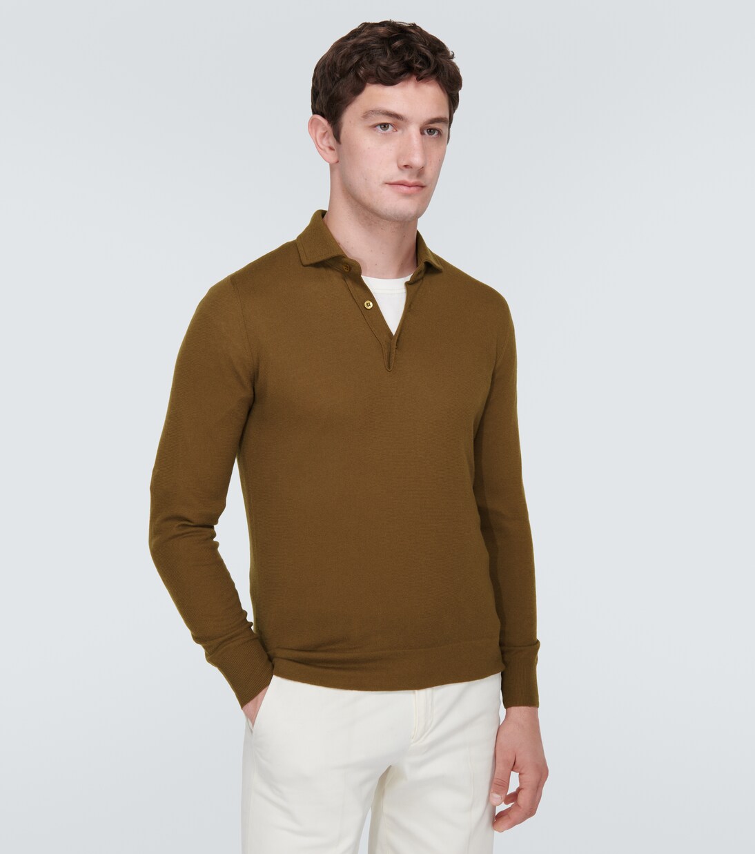 Cashmere polo sweater | Loro Piana