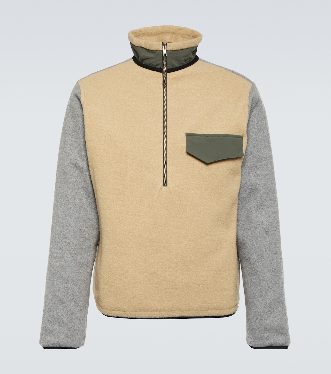 Dorg wool-blend zip-up sweater  | Ranra