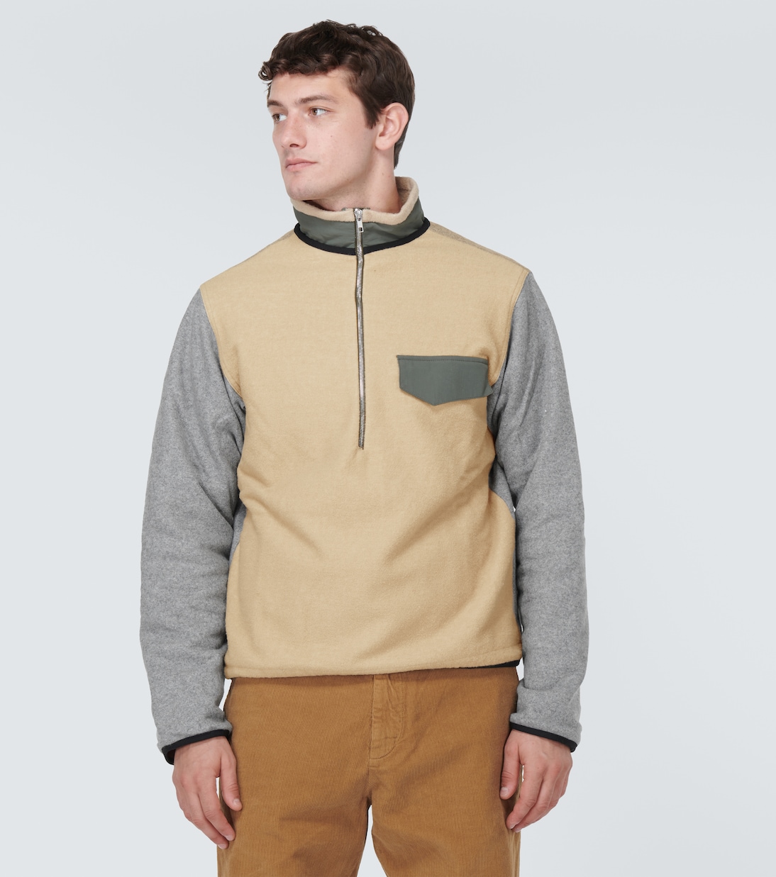 Dorg wool-blend zip-up sweater  | Ranra