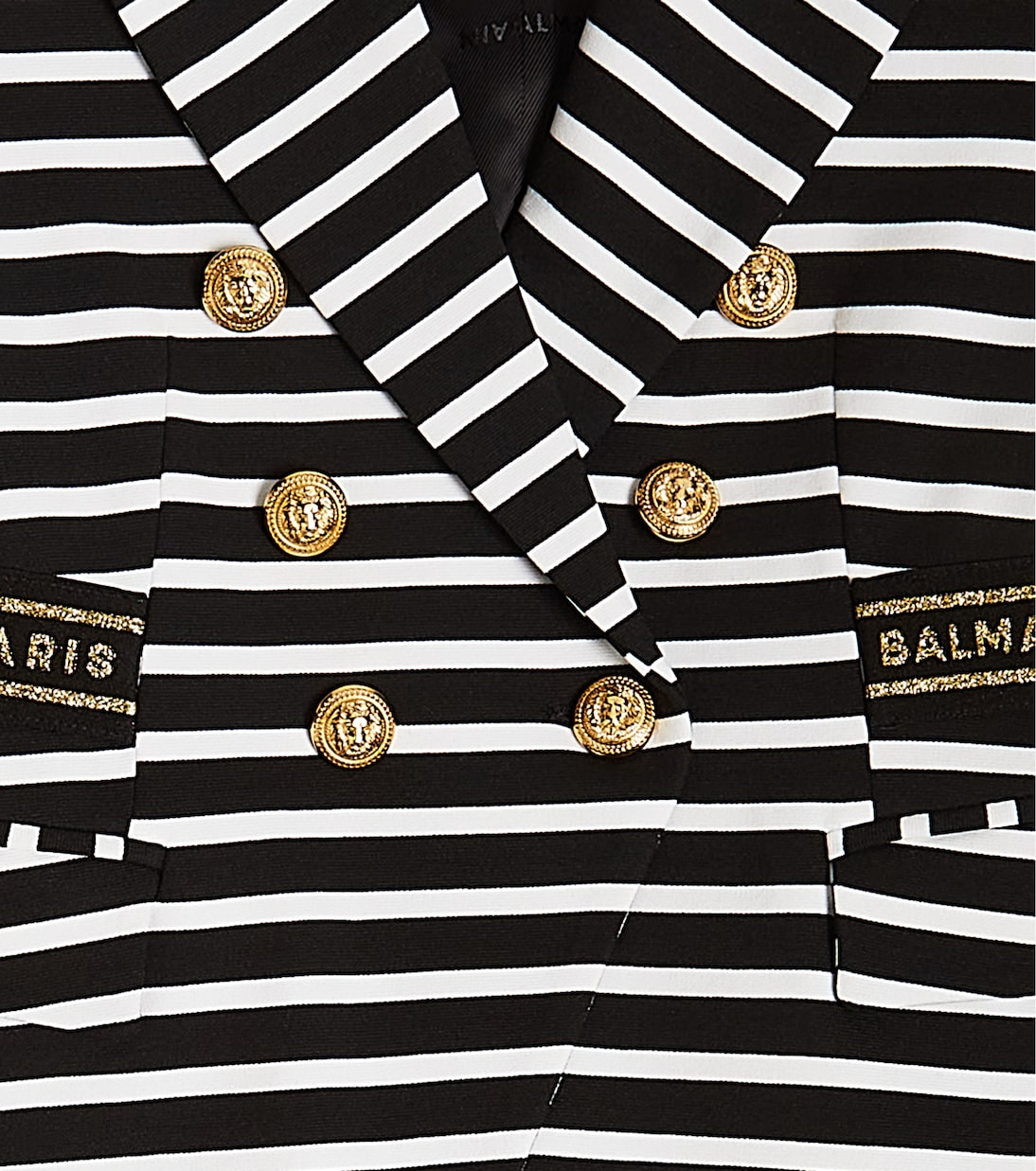 Blazer cruzado a rayas | Balmain Kids