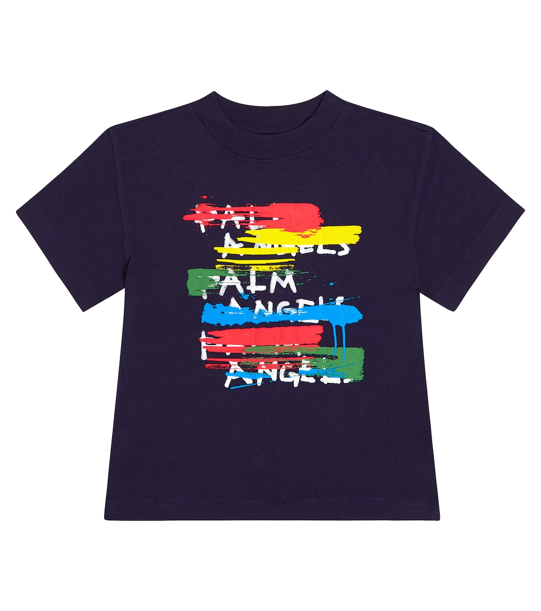 Camiseta de algodón con logo estampado | Palm Angels Kids