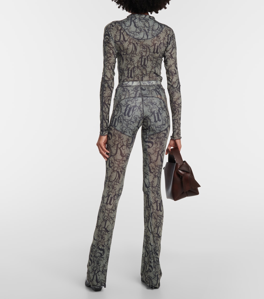 Halcyon printed flared pants | KNWLS