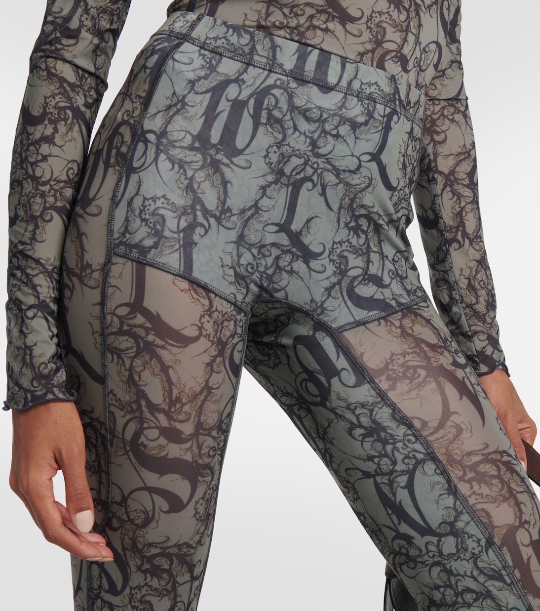 Halcyon printed flared pants | KNWLS