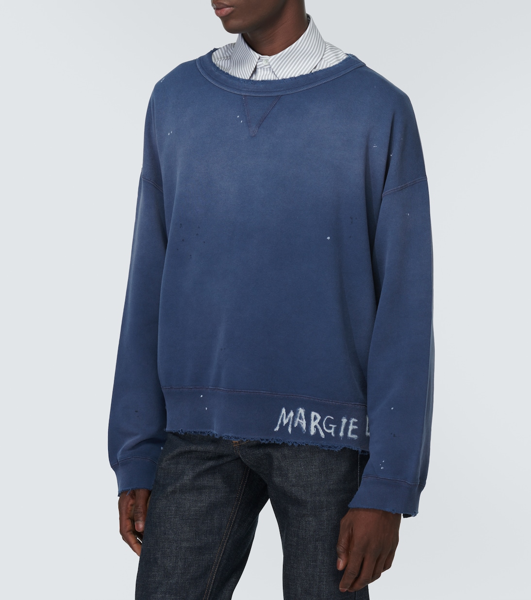 Felpa in jersey di cotone con stampa | Maison Margiela