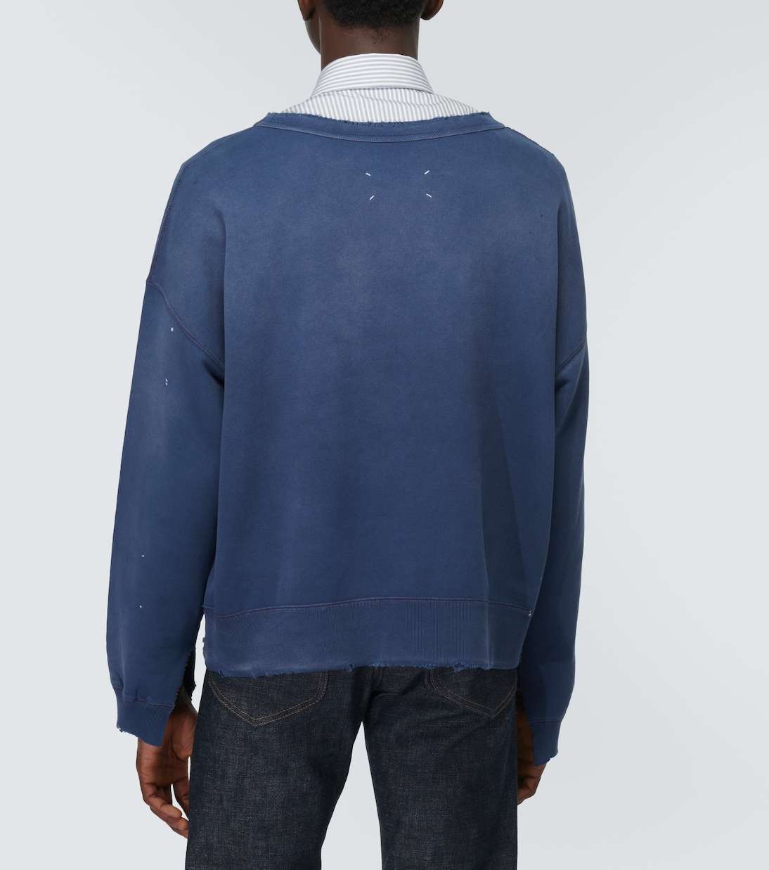 Felpa in jersey di cotone con stampa | Maison Margiela
