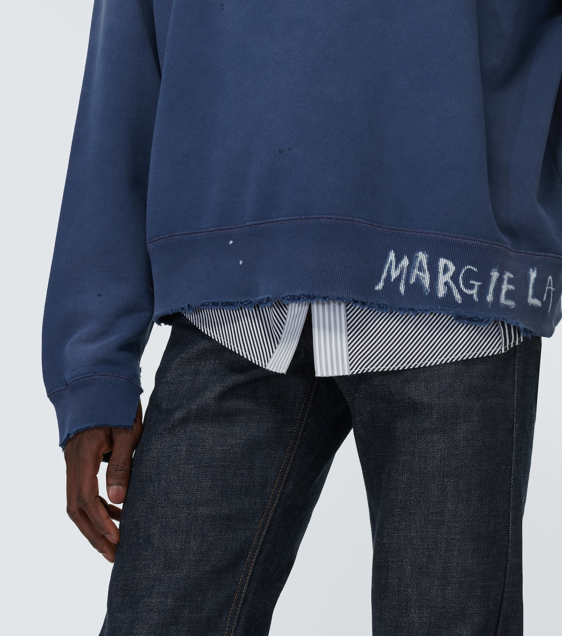 Felpa in jersey di cotone con stampa | Maison Margiela