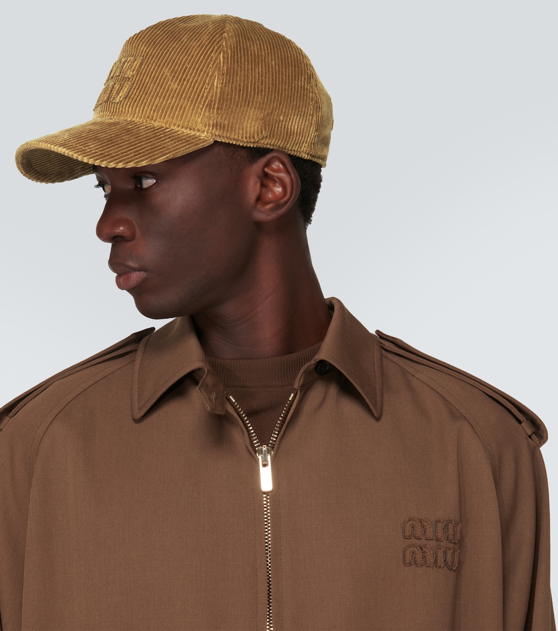 Cappello da baseball in velluto a coste | Miu Miu