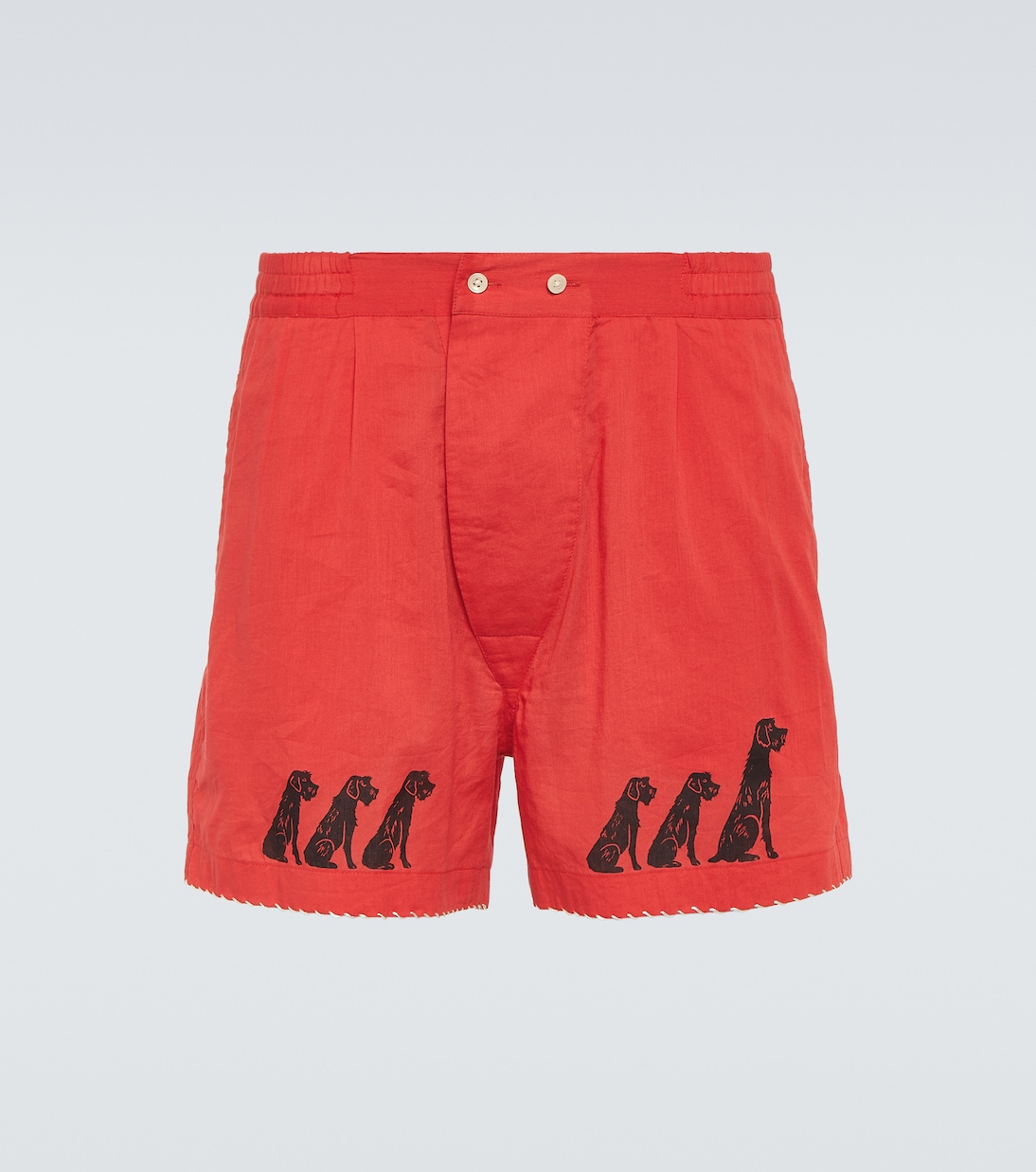 Monday printed cotton shorts | Bode