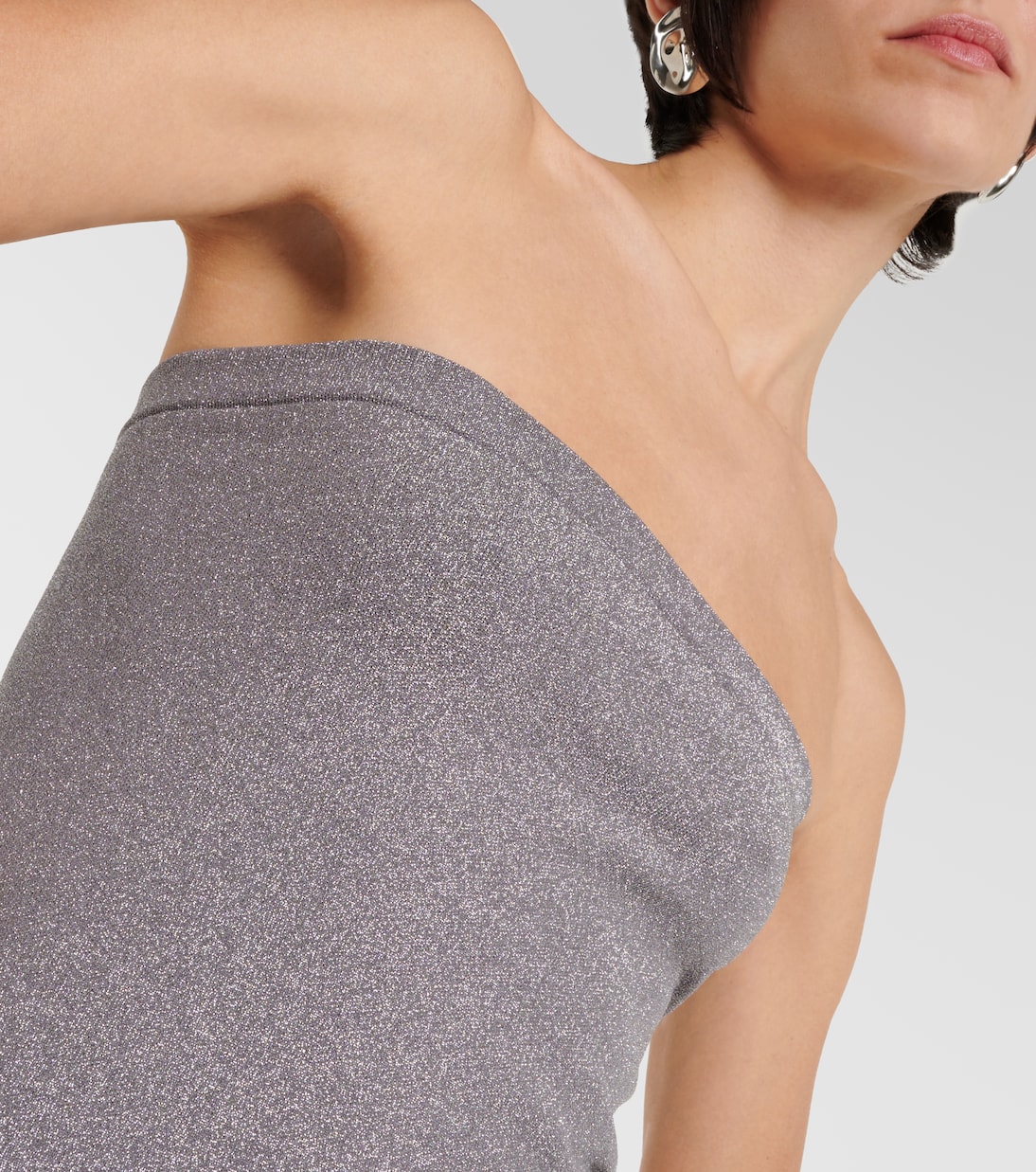 Vestido midi Fading Shine sin tirantes | Wolford