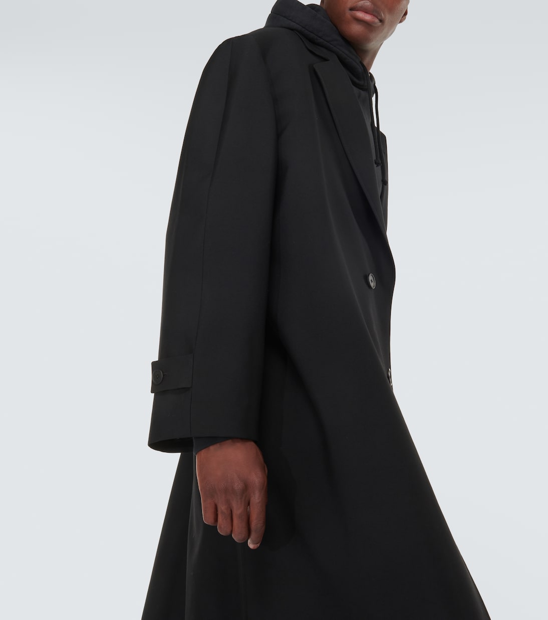 Pers double-breasted virgin wool overcoat | The Row