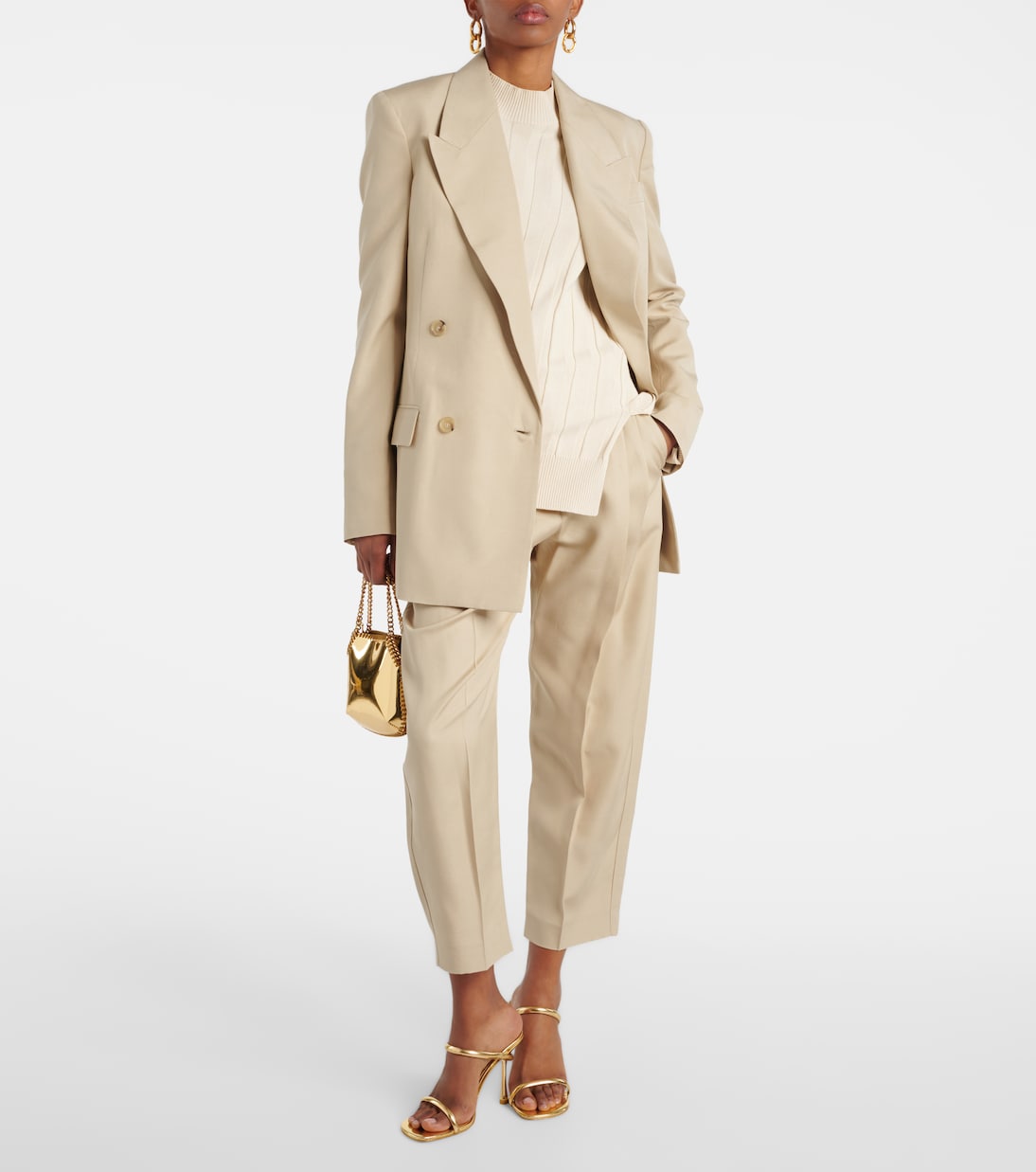Pantaloni cropped Iconic a vita alta | Stella McCartney