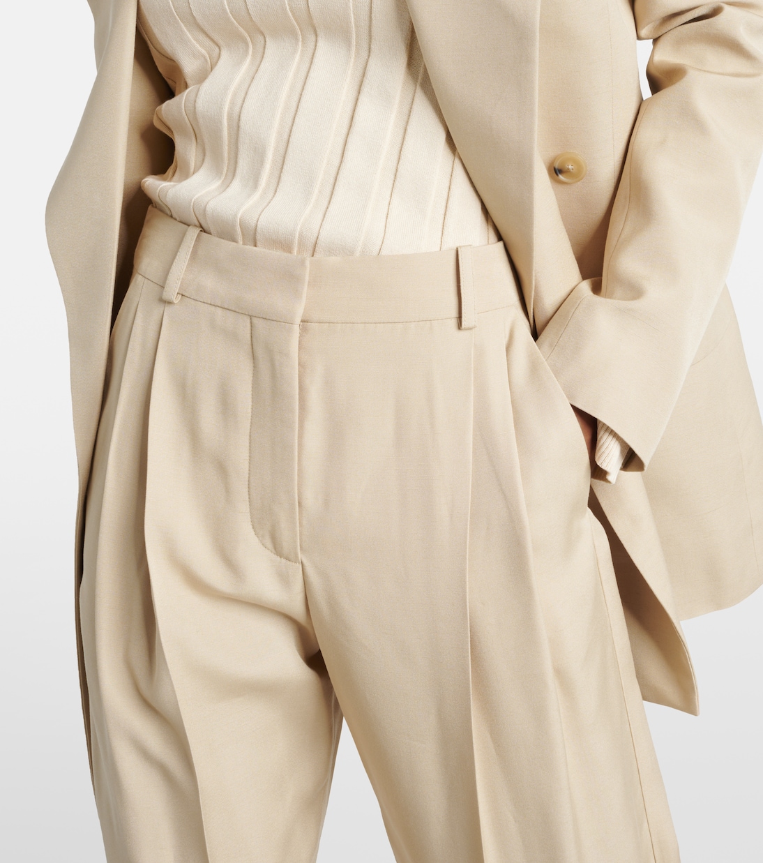 Pantaloni cropped Iconic a vita alta | Stella McCartney