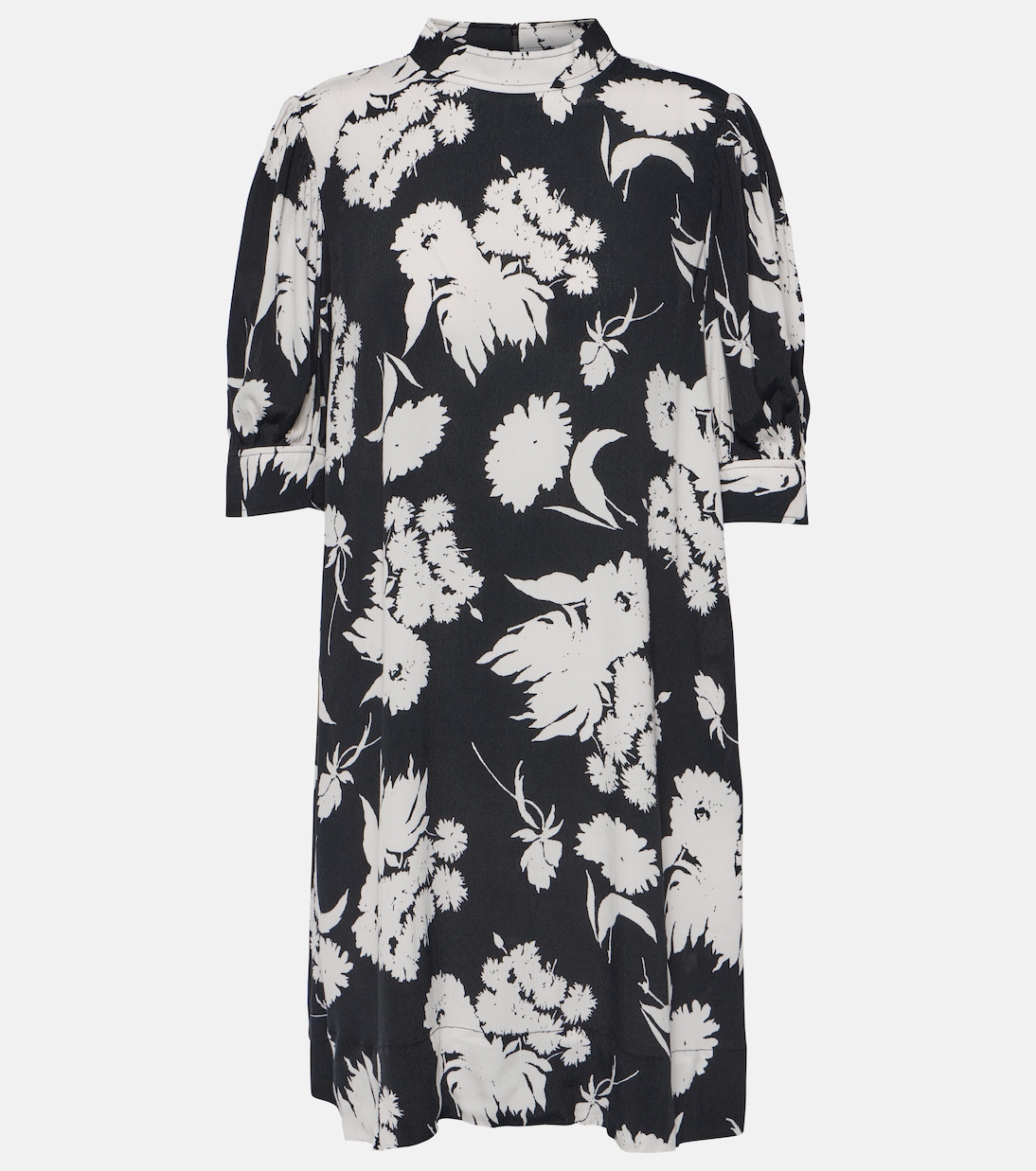 Printed crêpe minidress | Ganni
