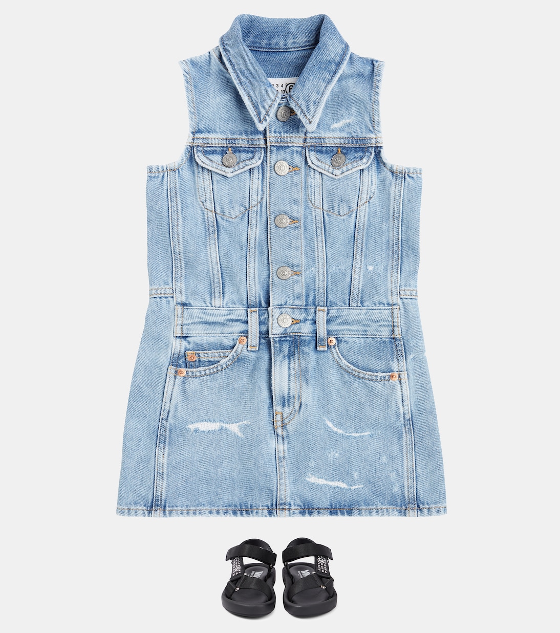 Sandalias con piel | MM6 Maison Margiela Kids
