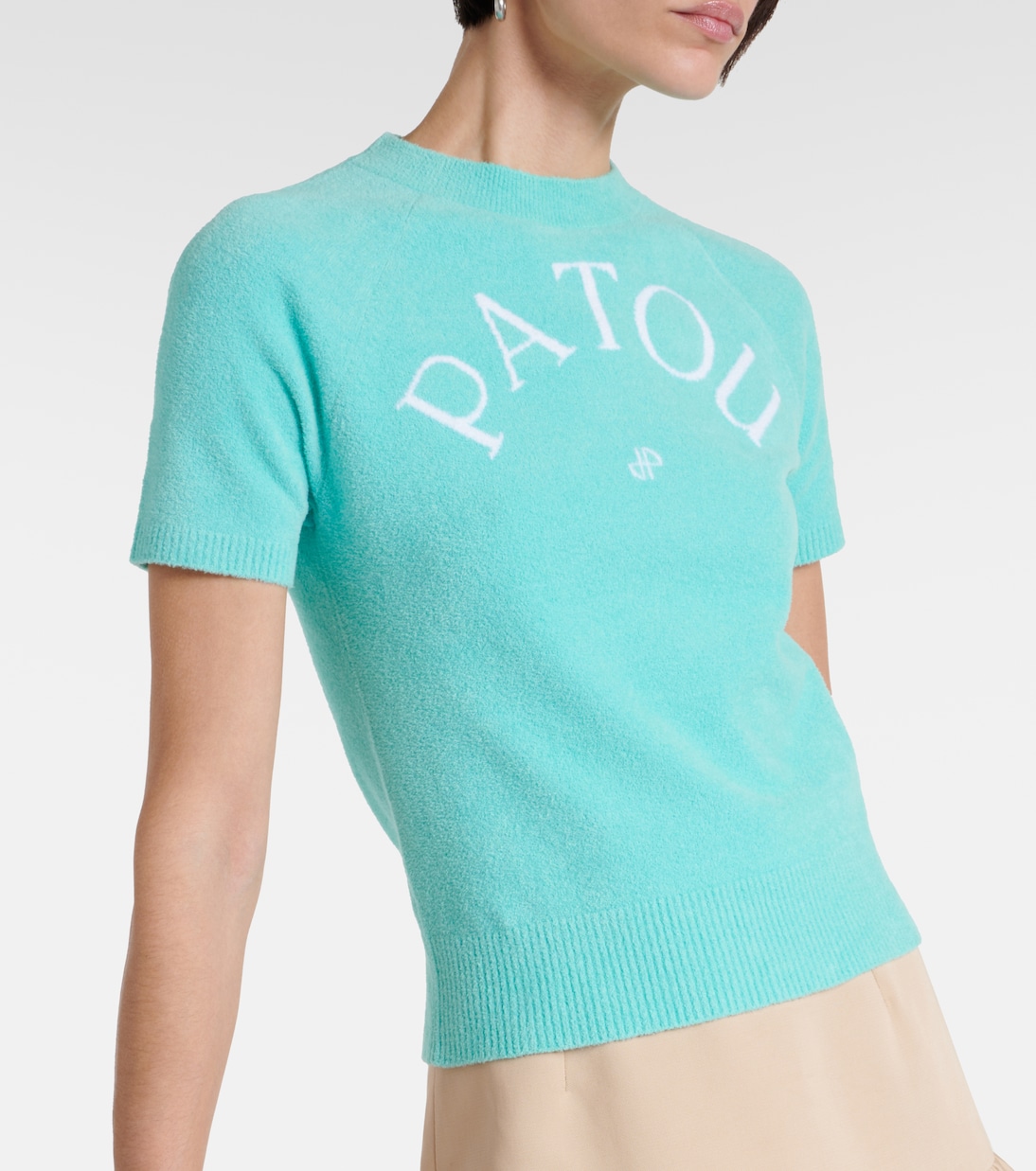 Camiseta en punto mezcla de algodón | Patou