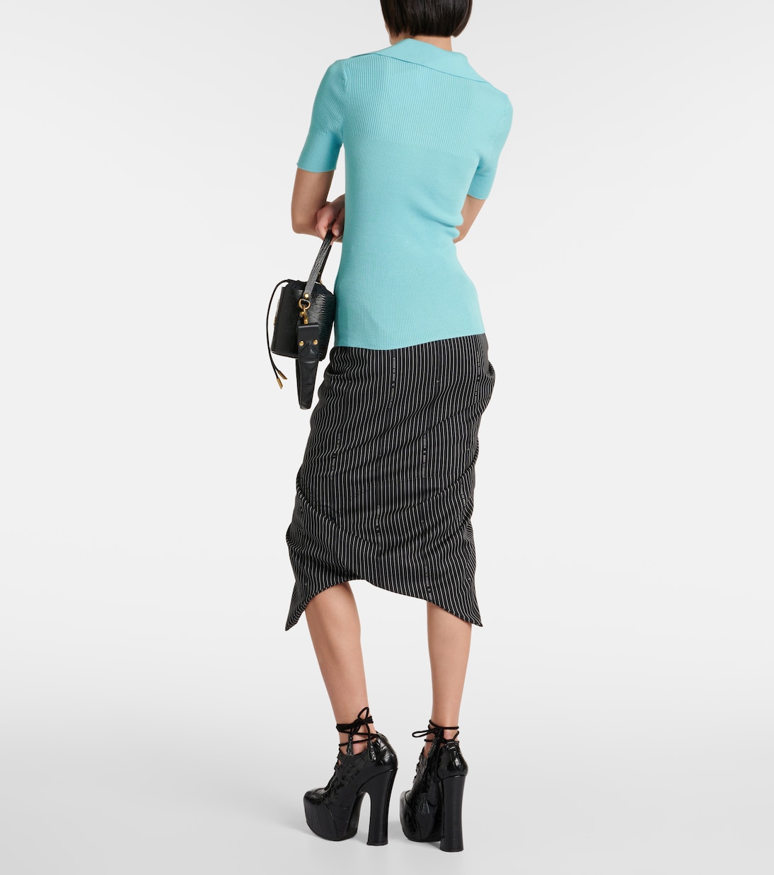 Polo Marina in maglia a coste di cotone | Vivienne Westwood