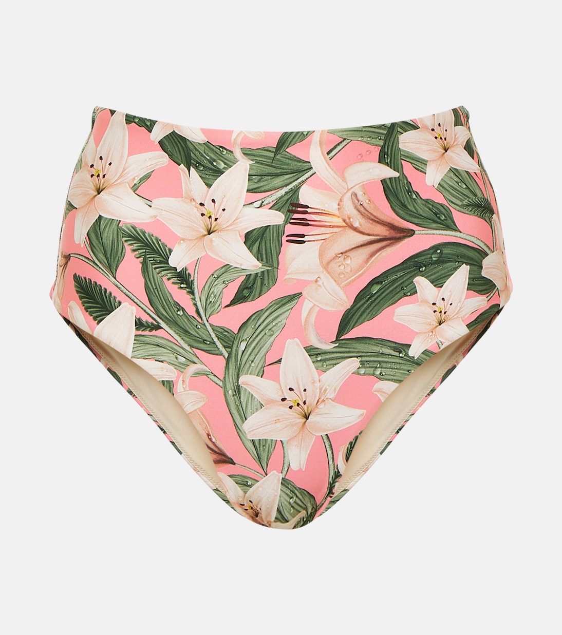 Braga de bikini Magenta floral de tiro alto | Agua by Agua Bendita