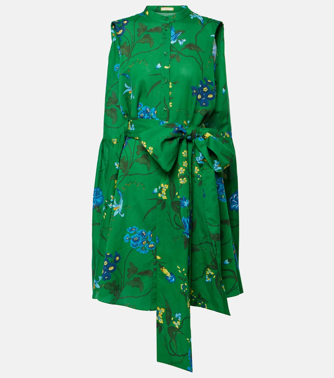 Minikleid aus Baumwolle und Leinen | Erdem