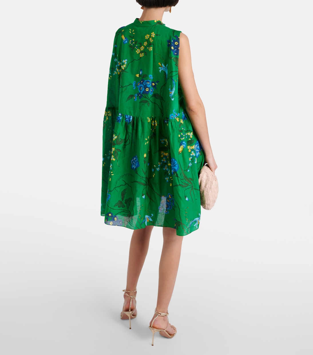 Minikleid aus Baumwolle und Leinen | Erdem