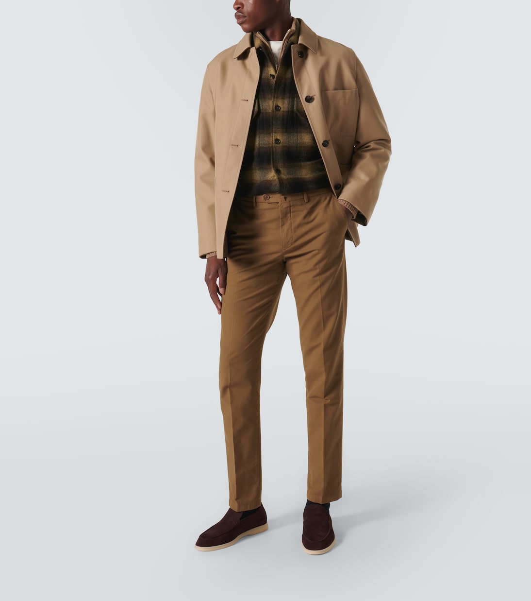 Pantalones chinos Carlo de satén | Loro Piana