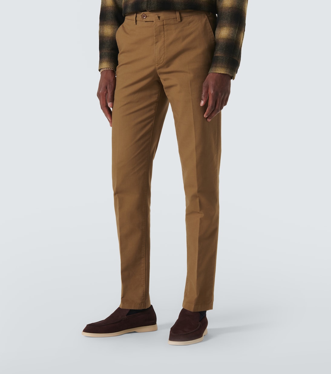 Pantalones chinos Carlo de satén | Loro Piana