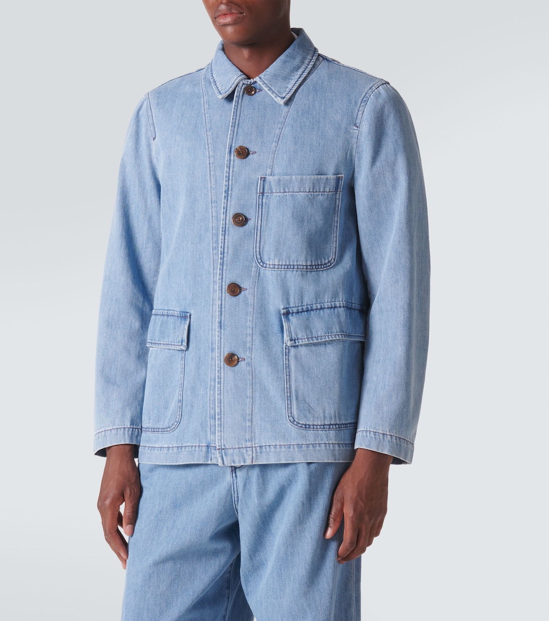 Hemdjacke aus Denim | Dries Van Noten