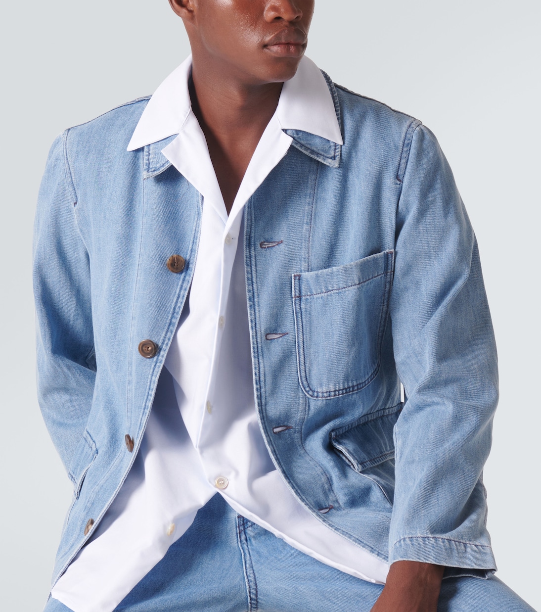 Hemdjacke aus Denim | Dries Van Noten