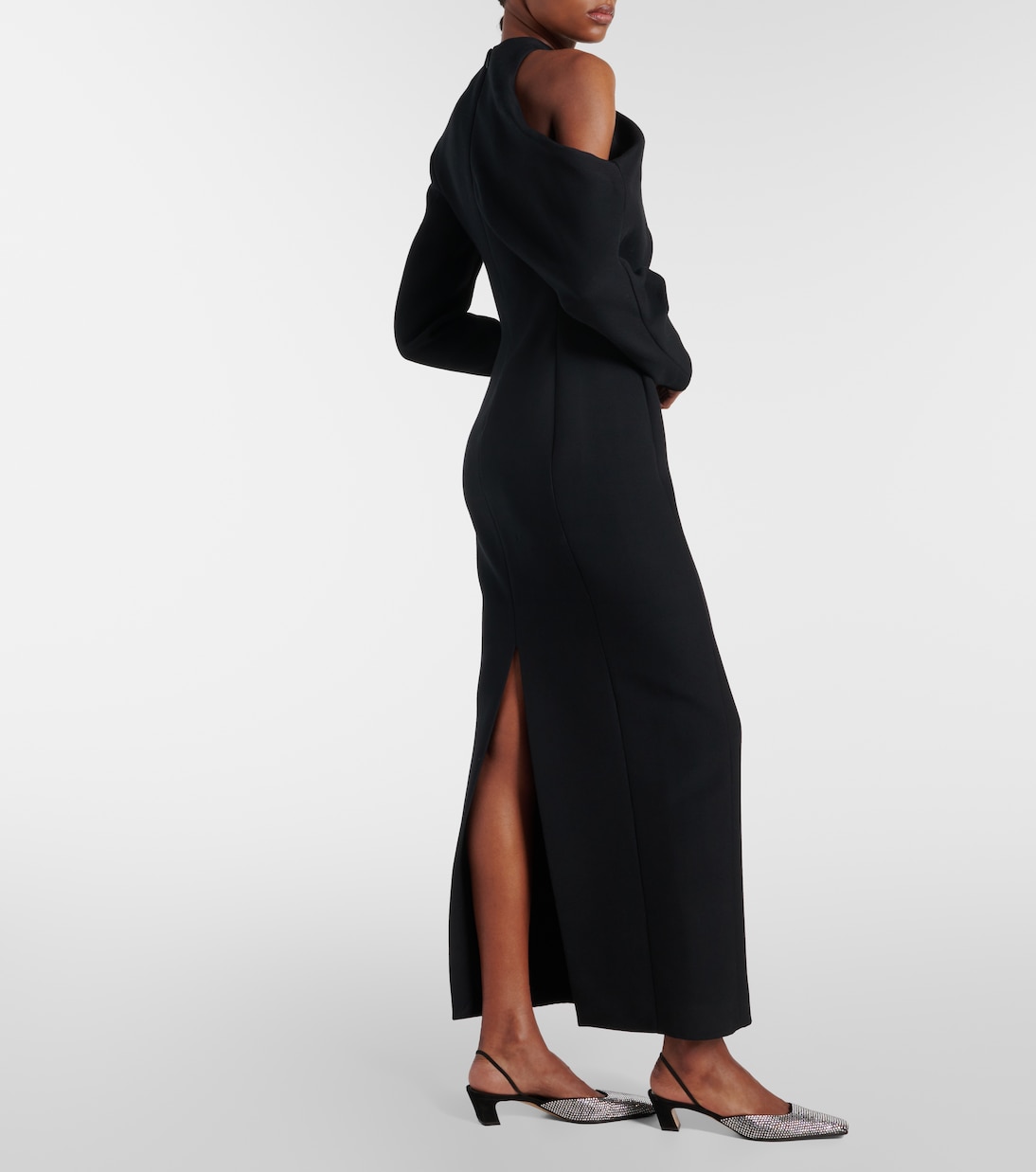 Slingback-Pumps Roosevelt aus Leder mit Kristallen | Khaite
