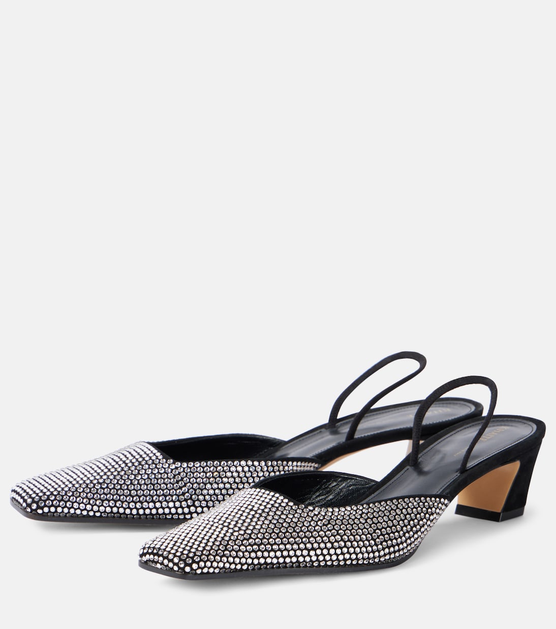 Slingback-Pumps Roosevelt aus Leder mit Kristallen | Khaite