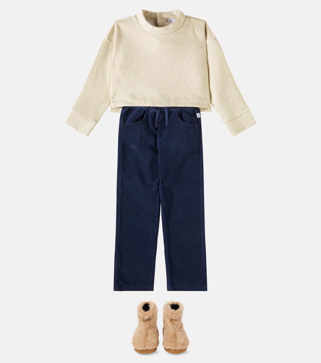Cotton-blend lamé sweatshirt  | Il Gufo