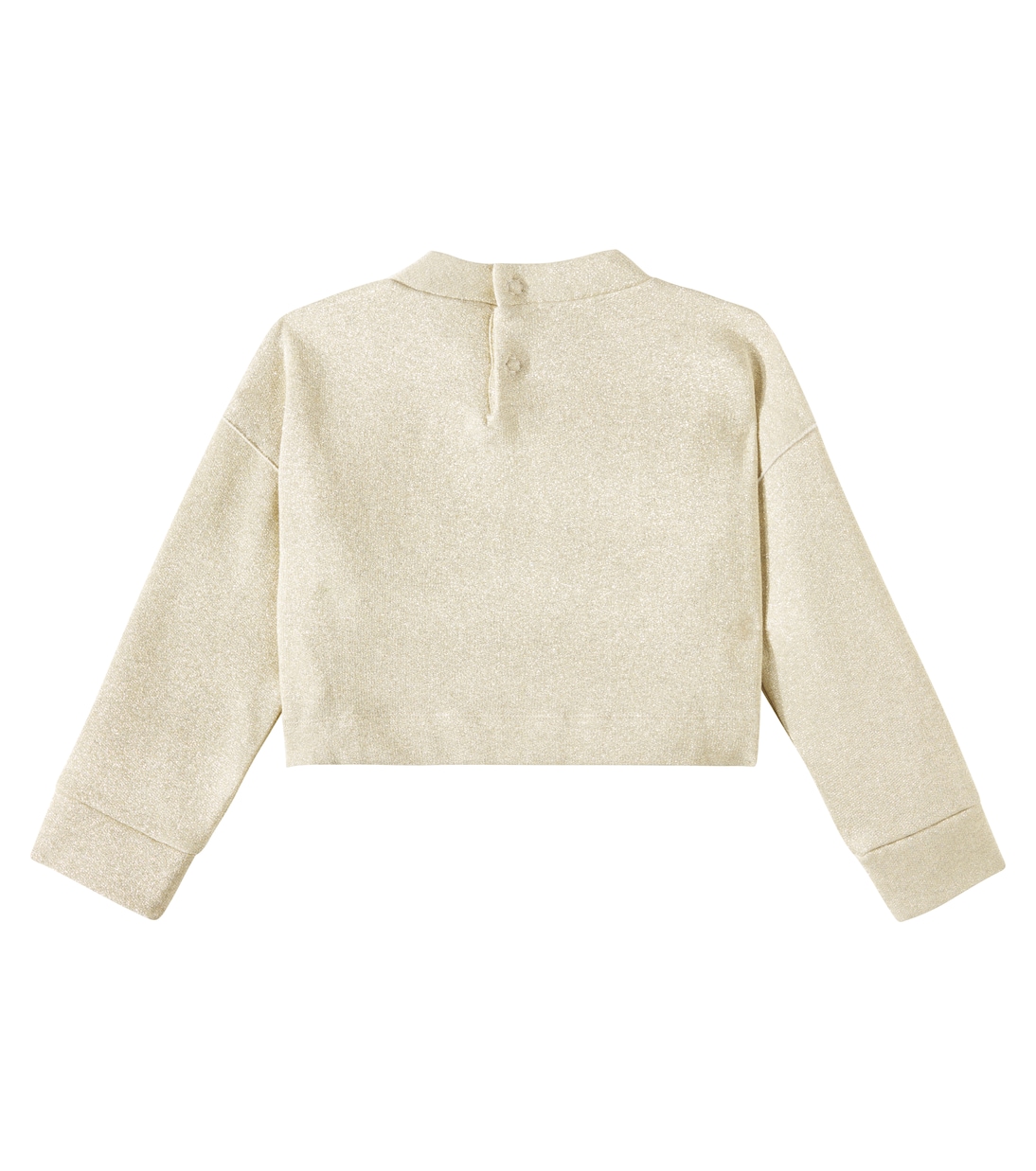 Cotton-blend lamé sweatshirt  | Il Gufo