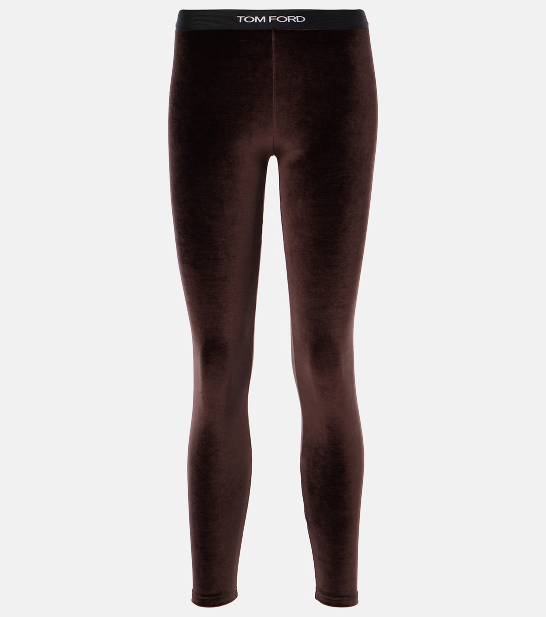Leggings de terciopelo con logo | Tom Ford