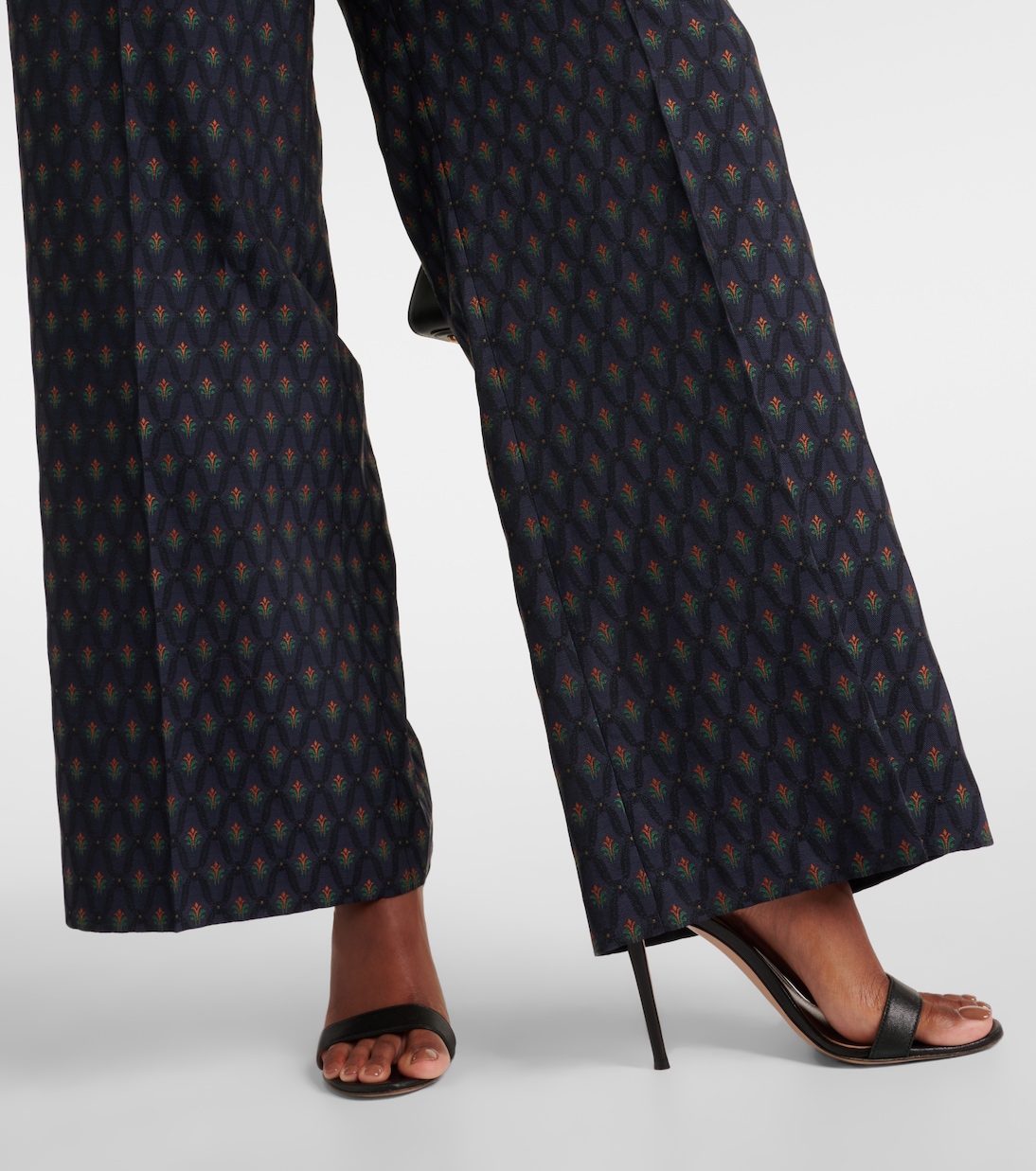 Pantalones anchos de lana y algodón | Etro